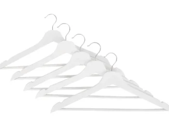 Clearance Merk Houten Kledinghangers Zwart,Wit