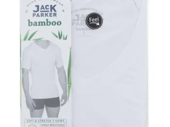 Fashion Jack Parker Bamboe T-Shirt Wit