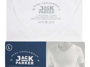Online Jack Parker Extra Lang T-Shirt Wit