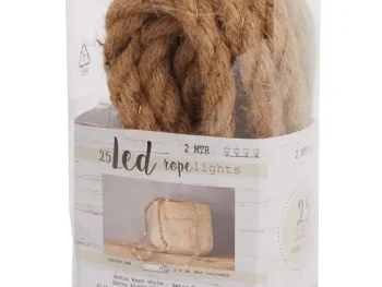 Online Merk Jute Touw Met Ledverlichting Bruin