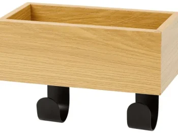 New FERM Kapstok Met Opbergbakje Wit,Zwart