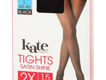 Clearance Kate Legwear Satin Shine Panty'S 15 Denier Zwart