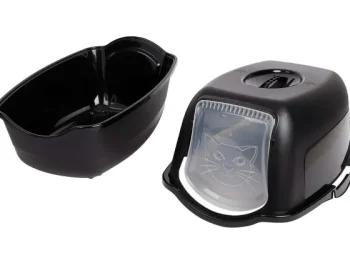 Online Merk Kattenbak Met Klapdeur Zwart