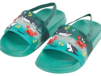 Hot Merk Kinderbadslippers Blauw,Groen,Print,Roze