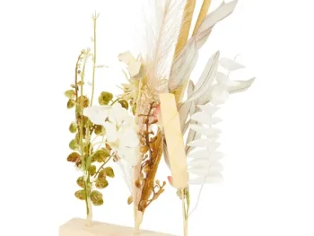 Online Merk Kunstdroogbloemen Op Houten Voet Meerkleurig