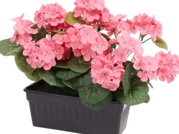 Hot Merk Kunstgeranium Rood,Roze,Wit