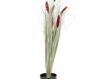 Hot Merk Kunstlampenpoetsersgrasplant In Pot Rood,Wit