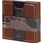 Clearance Rösle Kunstleren Onderzetters Zwart,Bruin,Grijs