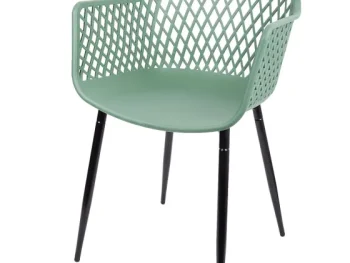 Clearance Merk Kunststof Kuipstoel Zwart,Groen