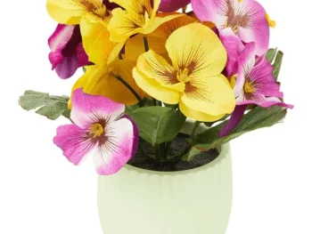 Outlet Merk Kunstviooltjes In Pot Meerkleurig