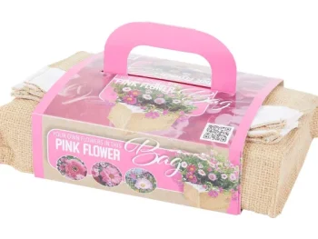 Hot Green Boots Kweekset In Jute Zak Groen,Roze