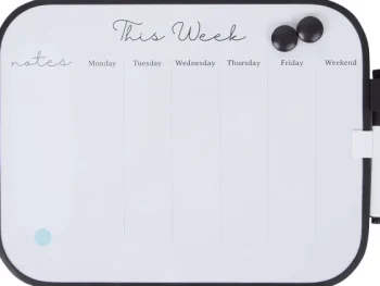 Discount Merk Magnetisch Weekplanner-Whiteboard Blauw,Roze,Wit,Zwart