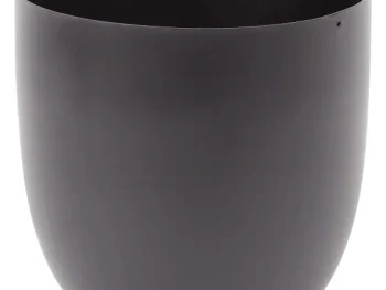 Sale Merk Metalen Bloempot Zwart