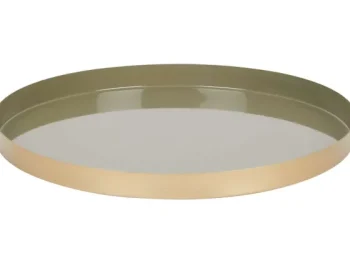 Best Merk Metalen Onderbord Beige,Goud,Groen
