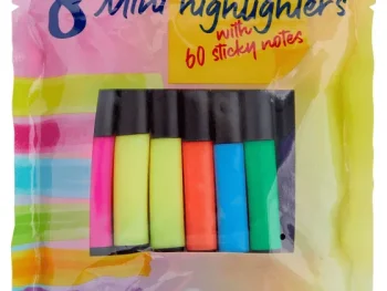 Hot Paw Patrol Mini-Highlighters En Sticky Notes Meerkleurig