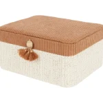 Clearance Merk Opbergdoos Met Kwastje Beige,Bruin
