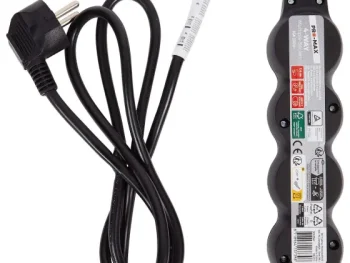 Discount Pro-max Stekkerdoos Zwart