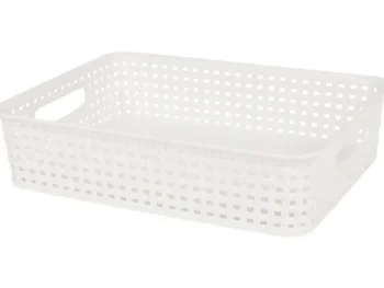 Fashion Merk Rattan Mand Zwart,Wit