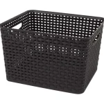 Hot Merk Rattan Mand Zwart,Wit