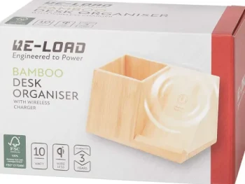 Hot Re-load Bureau-Organizer Met Draadloze Oplader Bruin