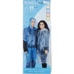 Clearance Merk Regenponcho Blauw,Rood,Wit,Geel