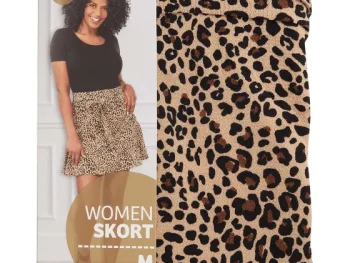 Hot SuperTrash Rok Print,Zwart