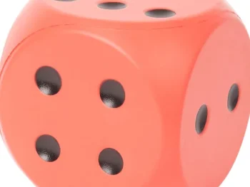 Best Mini Matters Schuimrubberen Dobbelsteen Blauw,Rood