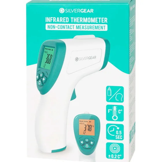 silvergear-infrarood-thermomet-tDnoPboB-2.webp Outlet Kinzo Silvergear Infrarood-Thermometer Groen,Wit