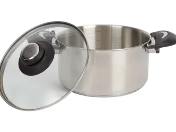 Online Sola Kookpan Met Glazen Deksel Zilver