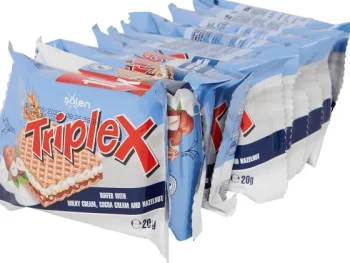 Sale Solen Triplex Wafels Hazelnoot Beige,Print,Rood,Roze,Transparant,Zwart