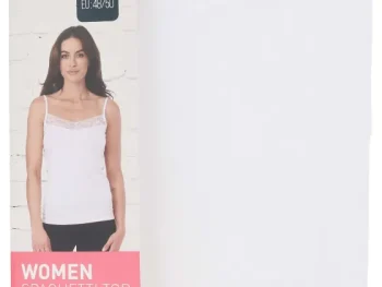 Discount Australian Spaghettitop Met Kant Wit