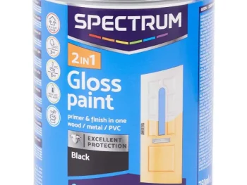 New Spectrum 2-In-1 Hoogglans Verf Zwart