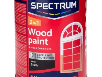 Hot Spectrum 2-In-1 Zijdeglans Houtlak Zwart