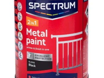 Clearance Spectrum 2-In-1 Zijdeglans Metaallak Zwart