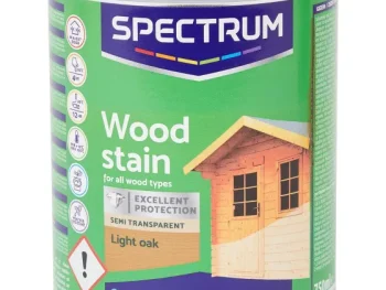 Fashion Spectrum Semi-Transparante Houtbeits Licht Eiken Bruin