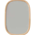 Best Merk Spiegel Met Houten Frame Beige,Bruin