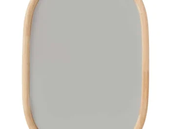 Best Merk Spiegel Met Houten Frame Beige,Bruin