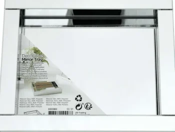 Fashion Merk Spiegelplateau Zilver