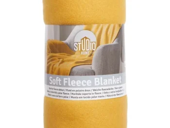 Sale Studio Home Fleeceplaid Blauw,Geel,Groen,Roze