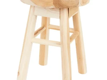 Online Studio Home Teakhouten Kruk Bruin