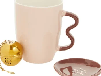 Clearance Merk Theemokset Roze,Wit