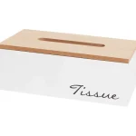 New Merk Tissuebox Bruin,Wit,Zwart