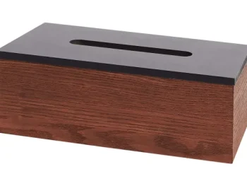 New Merk Tissuebox Bruin,Wit,Zwart