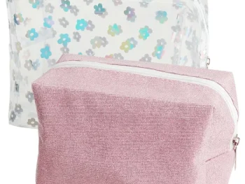 Clearance Max & More Toilettas-Set Roze,Zilver