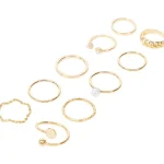 Hot Merk Trendz Ringenset Goud,Zilver