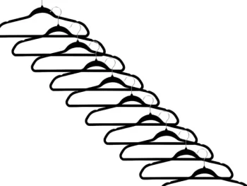 Outlet SuperTrash Velvet Kledinghangers Zwart