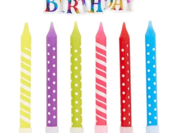 Discount Merk Verjaardagskaarsjes Meerkleurig