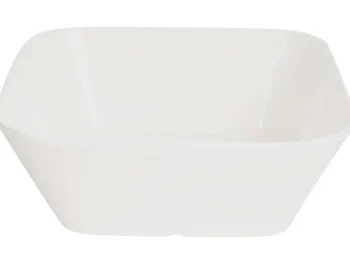 Clearance Merk Vierkant Schaaltje Wit