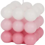 Sale Candra Vierkante Bolletjes-Geurkaars Meerkleurig