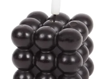 Discount Candra Vierkante Ledkaars Met Bolletjes Bruin,Roze,Wit,Zwart